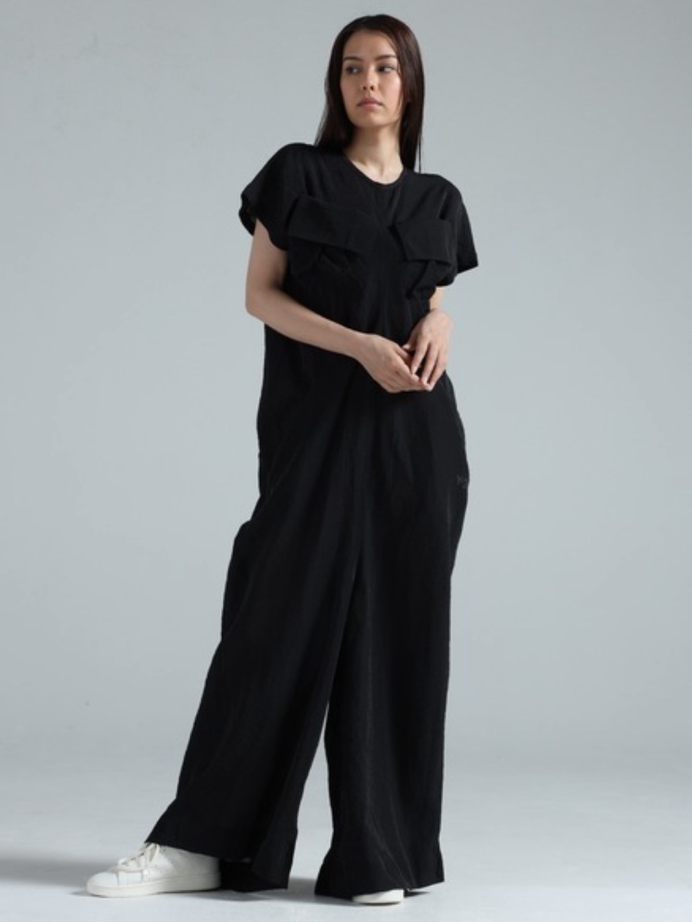 Y-3 Adidas Loose UT Jumpsuit Dress Black Size S NWT KS2456